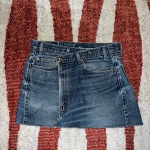 Recycled Clothing Levi’s cross cross denim skirt
